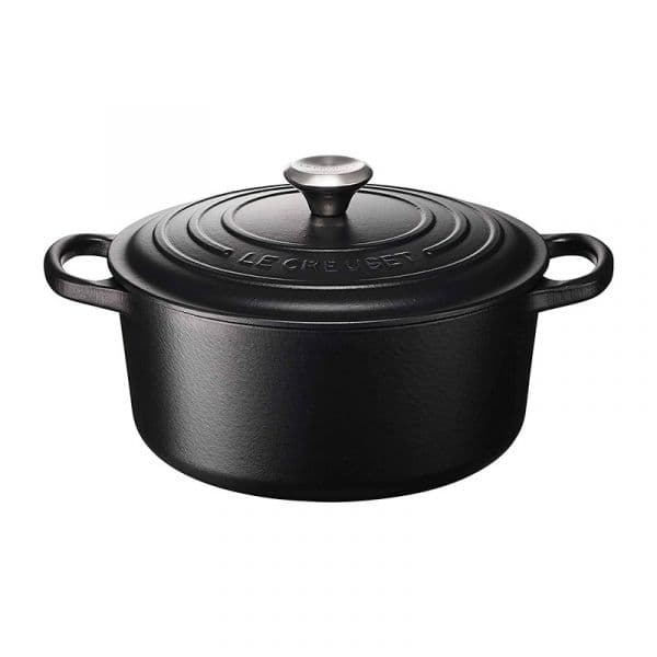 Le Creuset Tacho Cocotte Redondo 22cm Preto Fosco - Evolution - LC21177220000430