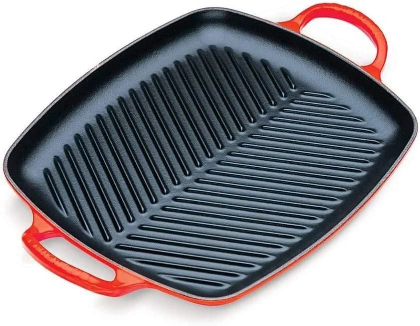 Le Creuset Grelhador Retangular Fundo 30 cm Vermelho