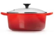 Le Creuset Caçarola com Tampa de Cristal de 22cm Cereja