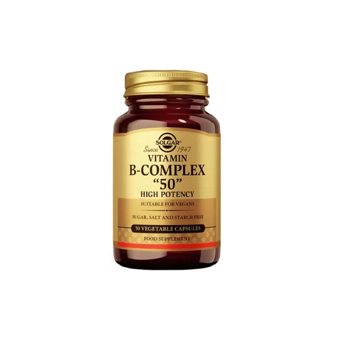 Vitamin B-50 Complex High Potency 50 Vegetable Capsules