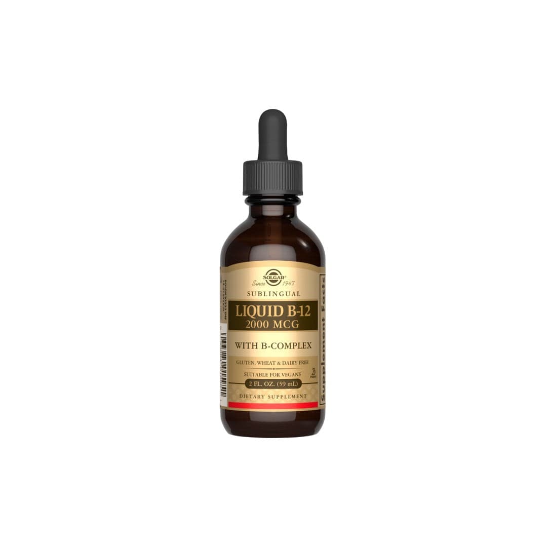 Vitamina B12 líquida com B-Complex 2000µg 59 ml Solgar