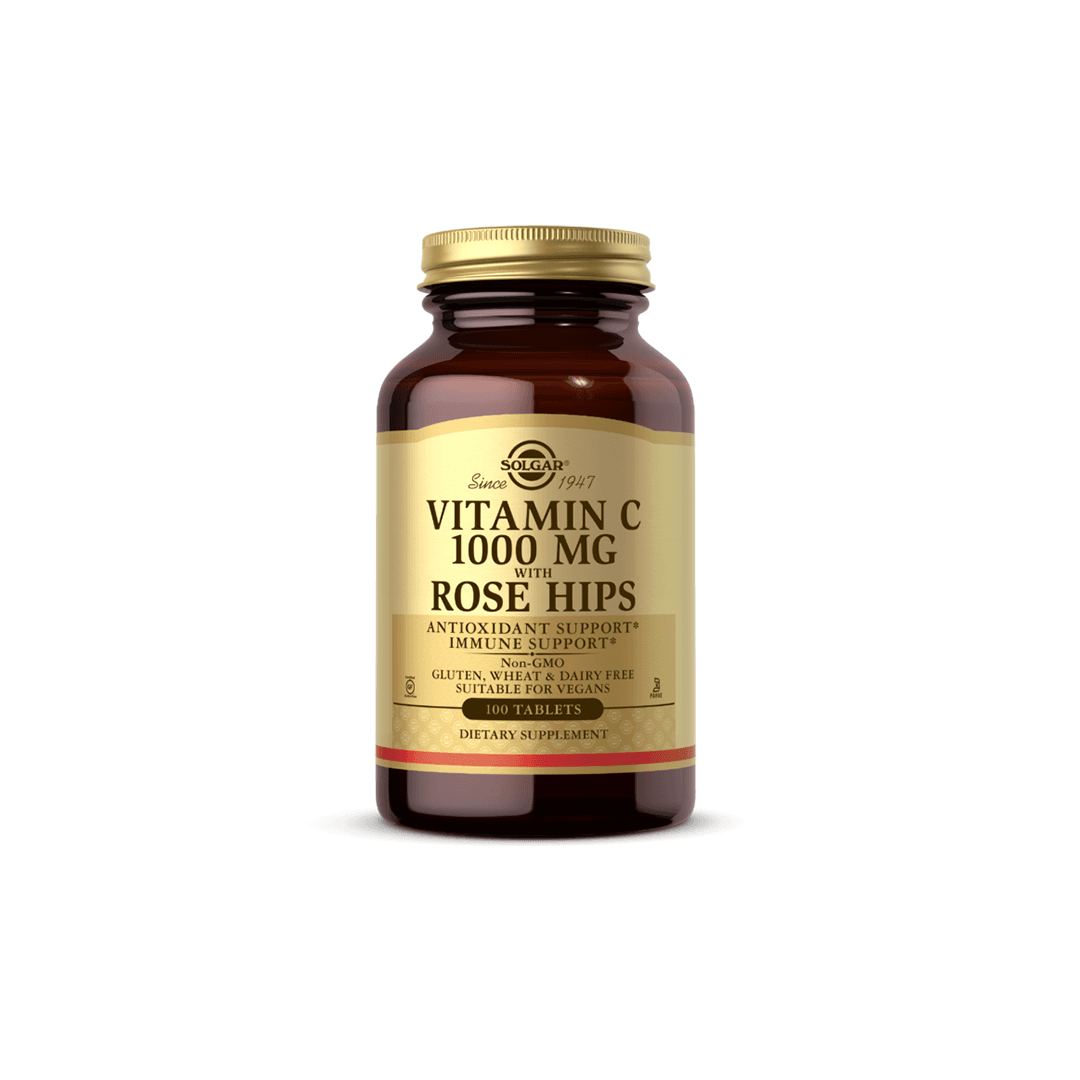 Solgar Vitamin C 1000mg com Rosa Mosqueta 100 Comprimidos