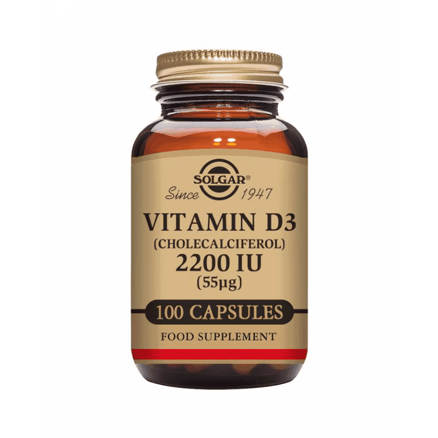 Solgar Vitamin D3 2200 IU 100 Cápsulas