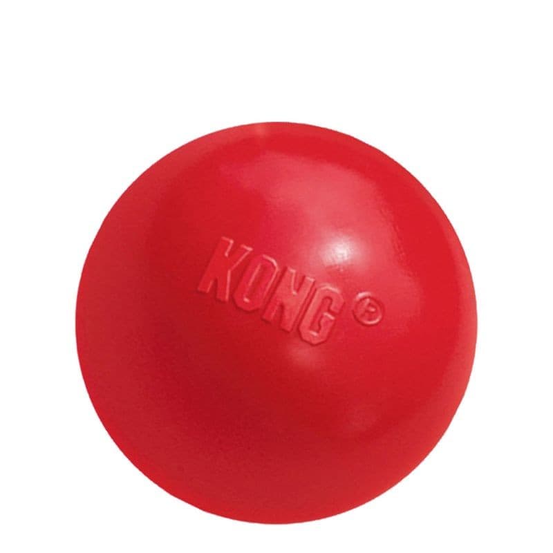 KONG Bola Solid para cães Bola Clássica Vermelha