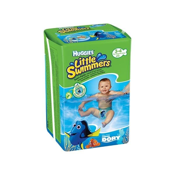 Huggies Fraldas L.swimmers Pq.T3/4 7-15Kg 12Un