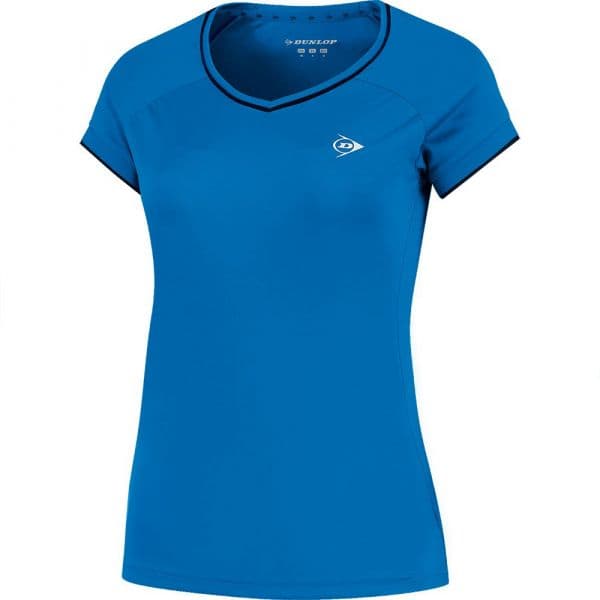 Dunlop Club Short Sleeve T-shirt Azul 2XL Mulher