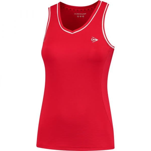 Dunlop Club Sleeveless T-shirt Vermelho L Mulher
