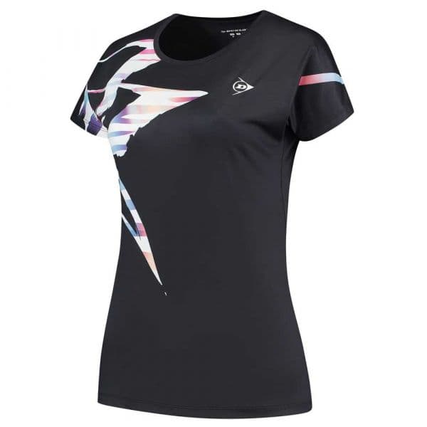 Dunlop Game Short Sleeve T-shirt Preto XL Mulher