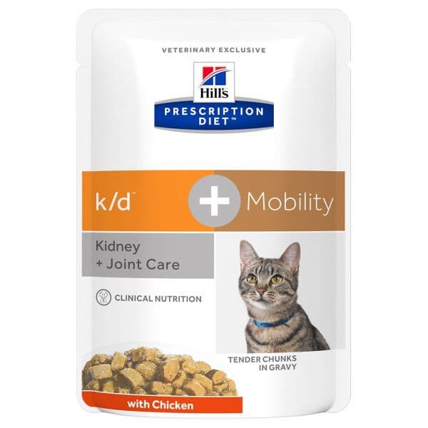 Ração Húmida Hill's Prescription Diet k/d + Mobility Cat 12x 85g