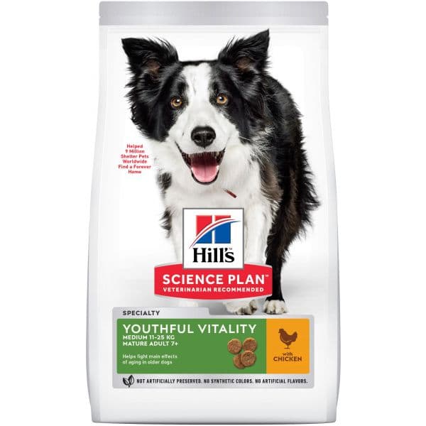 Hill's Science Plan Youthful Vitality Mature 7+ Medium Chicken 2,5Kg