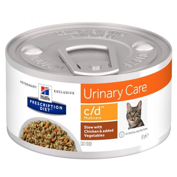 Ração Húmida Hill's Prescription Diet C/d Urinary Care Estufado com Frango 82 g
