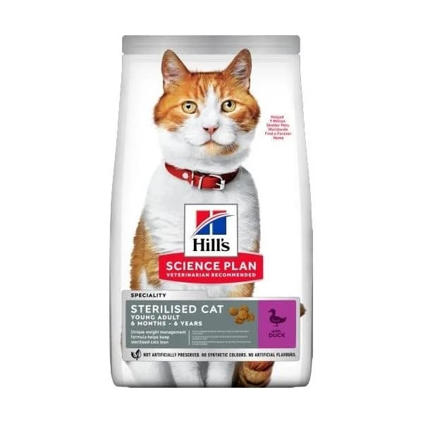 Hill's Science Plan Young Adult Sterilised Duck 7Kg