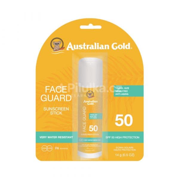 Protetor Solar Australian Gold Face Guard Sunscreen Stick SPF50 14g