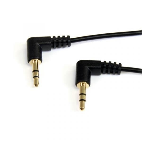 Startech Cabo Jack 3.5mm Macho Stereo (90º) Jack 3.5mm Macho Stereo (90º) 30cm S MU1MMS2RA