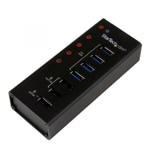 Startech Hub de Interface usb B 3.0 (3.1 Gen 1) 5000 Mbit/s Preto - ST4300U3C3