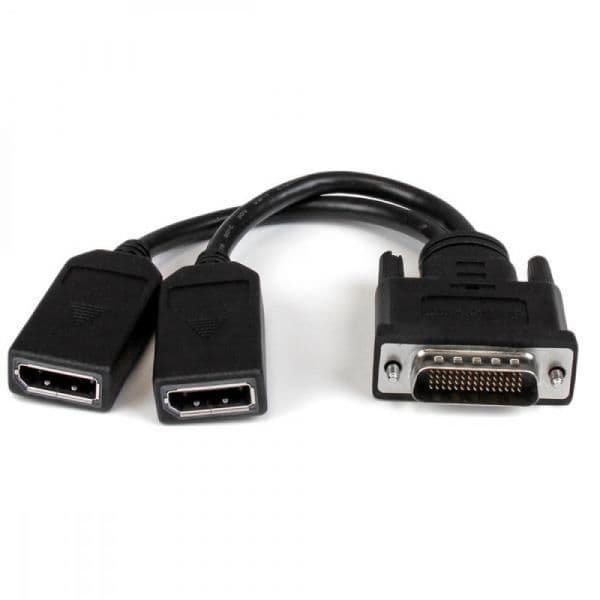 Startech Cabo Displayport Macho - 2x Displayport Fêmea Preto (0,2 Mts) - DMSDPDP1