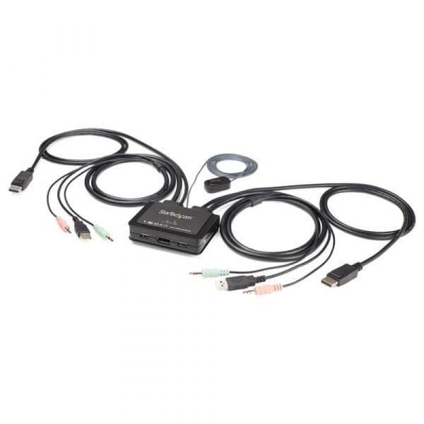 Startech Switch KVM 2 Puertos DisplayPort