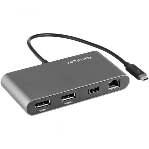Startech TB3DKM2DPL Mini Docking Station Thunderbolt 3 para 2xDisplayPort