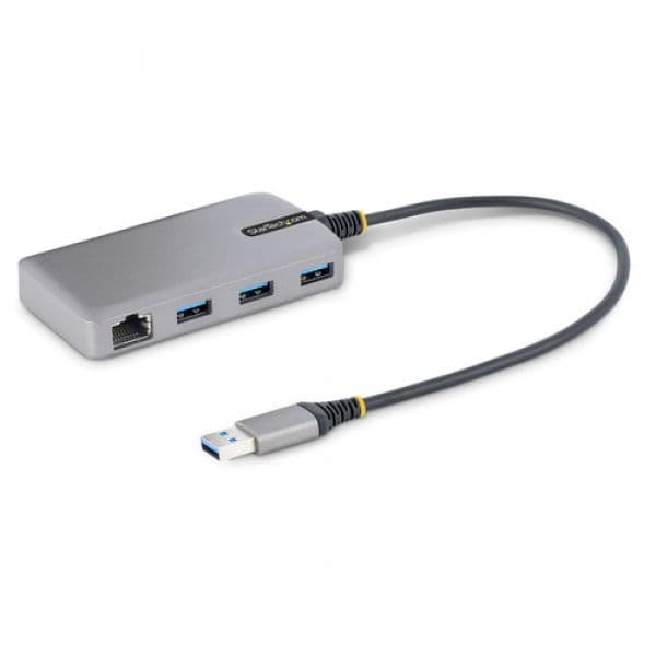 Startech.com 5G3AGBB-USBA-ST Hub USB 3 Portas USB 3.0/3.2 Gen 1 com Ethernet RJ45 1Gb