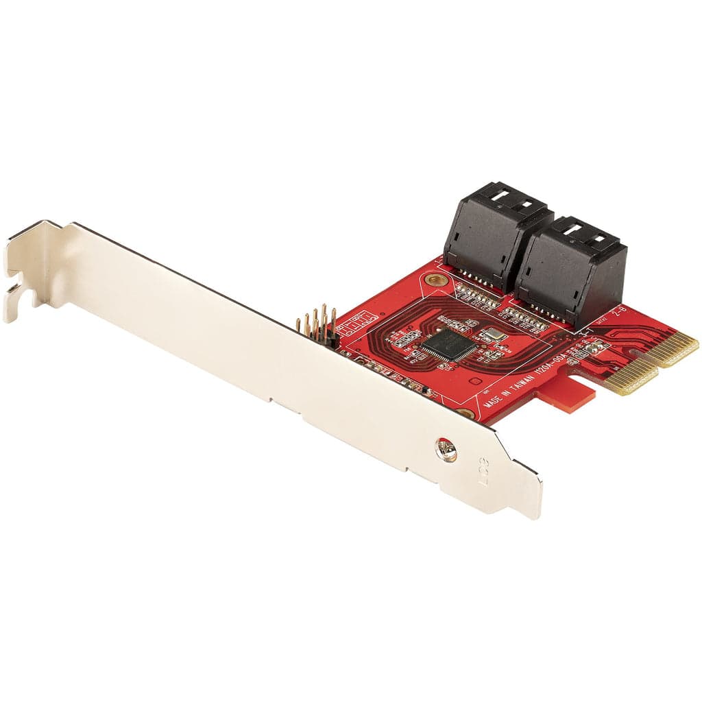 StarTech.com Placa PCIe SATA - Placa de expansão SATA PCIe de 4 p