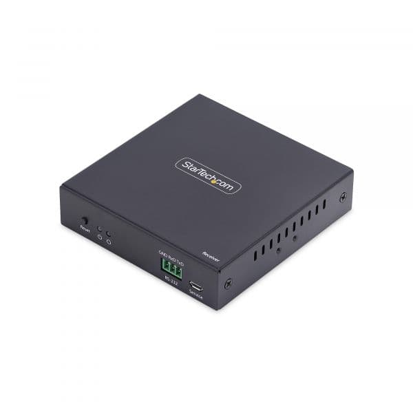 Startech.com Receptor Extensor HDMI KVM IP IH2006-HDMI-RX 4K 60Hz AVoIP Metal RS-232 Áudio Preto