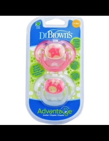 Dr Browns Chupeta Advantage Brilha no Escuro 6-18m