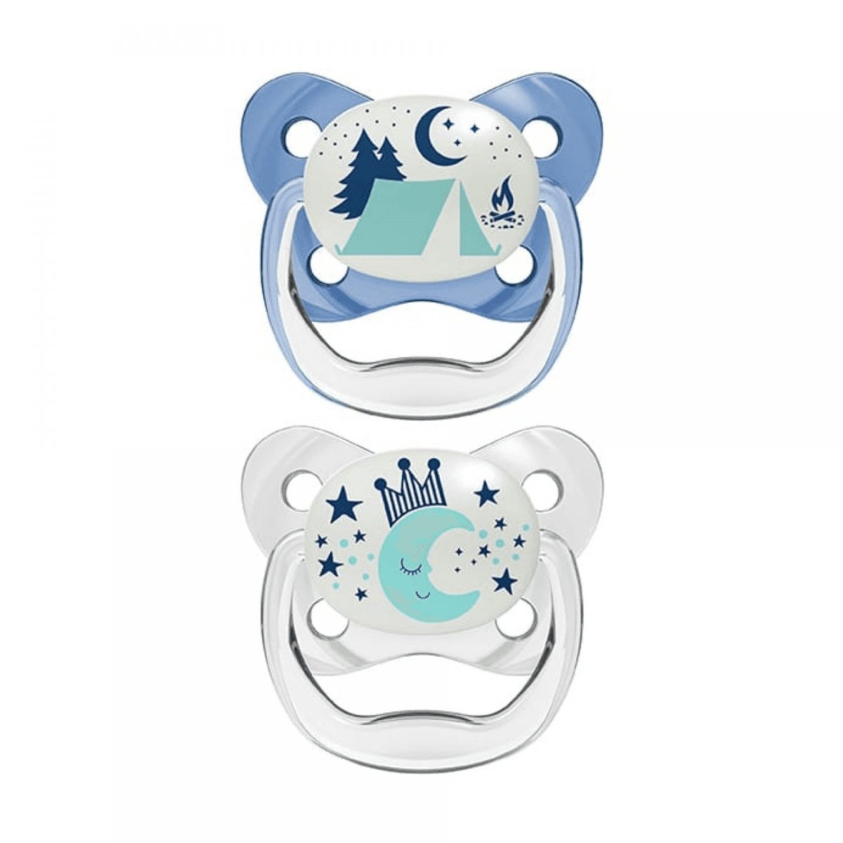 Dr. Browns Chupeta Prevent Noturna 6-18m Silicone Azul