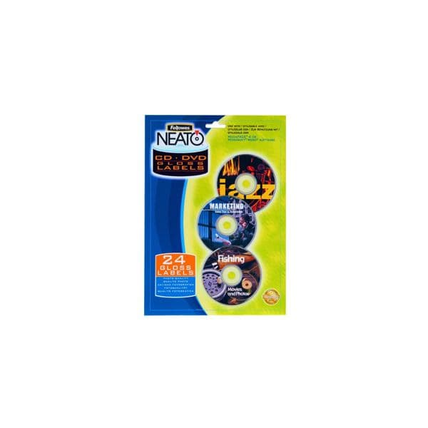 Etiquetas CD/DVD Neato 99963 Gloss 24 un. - 199F99963