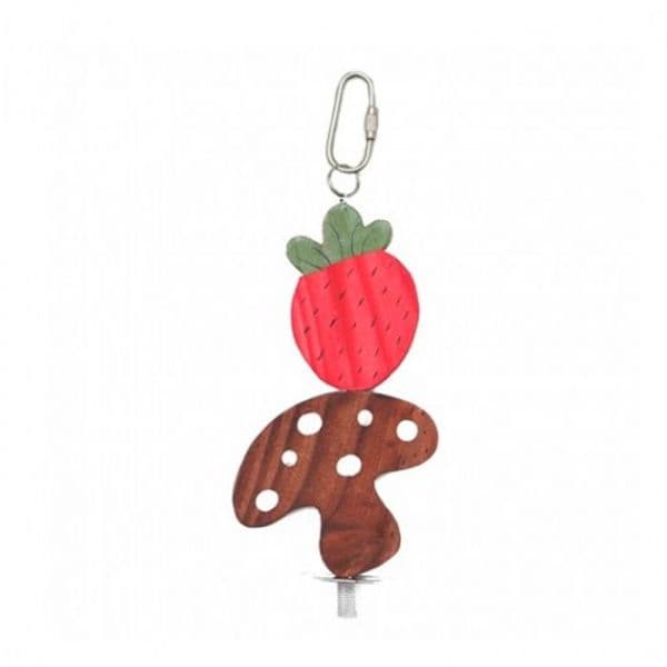 Hagen Living World Brinquedo Nibblers Stick Morango Madeira Palha Milho