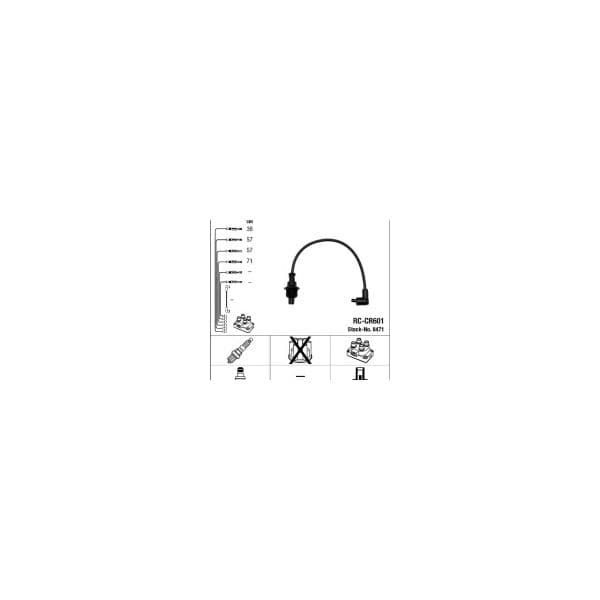 NGK - 8471 - Jogo de cabos de ignição - 0087295084717