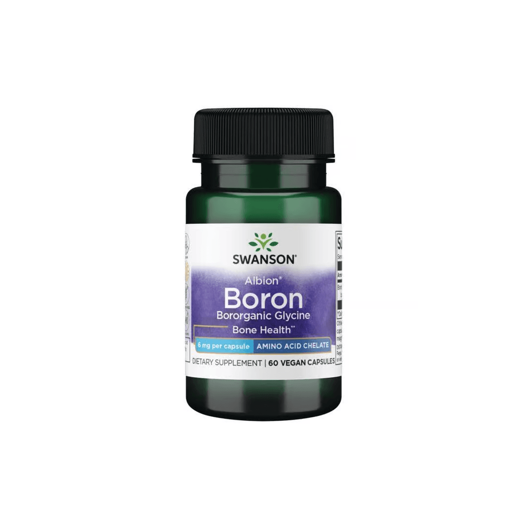 Albion Boron Bororganic Glycine 6 mg 60 Vegan Capsules