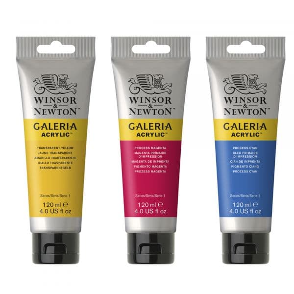 Winsor & Newton Acrílico Galeria, 120 ml Verde Escuro Permanente (482) Saco 120 Mililitros