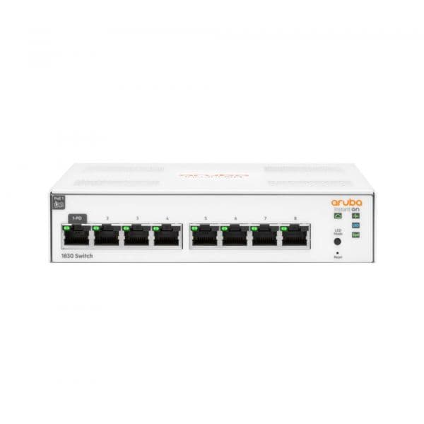 HP Aruba Instant On 1830 8G Switch Smart 8 x 10/100/1000 Desktop - JL810A