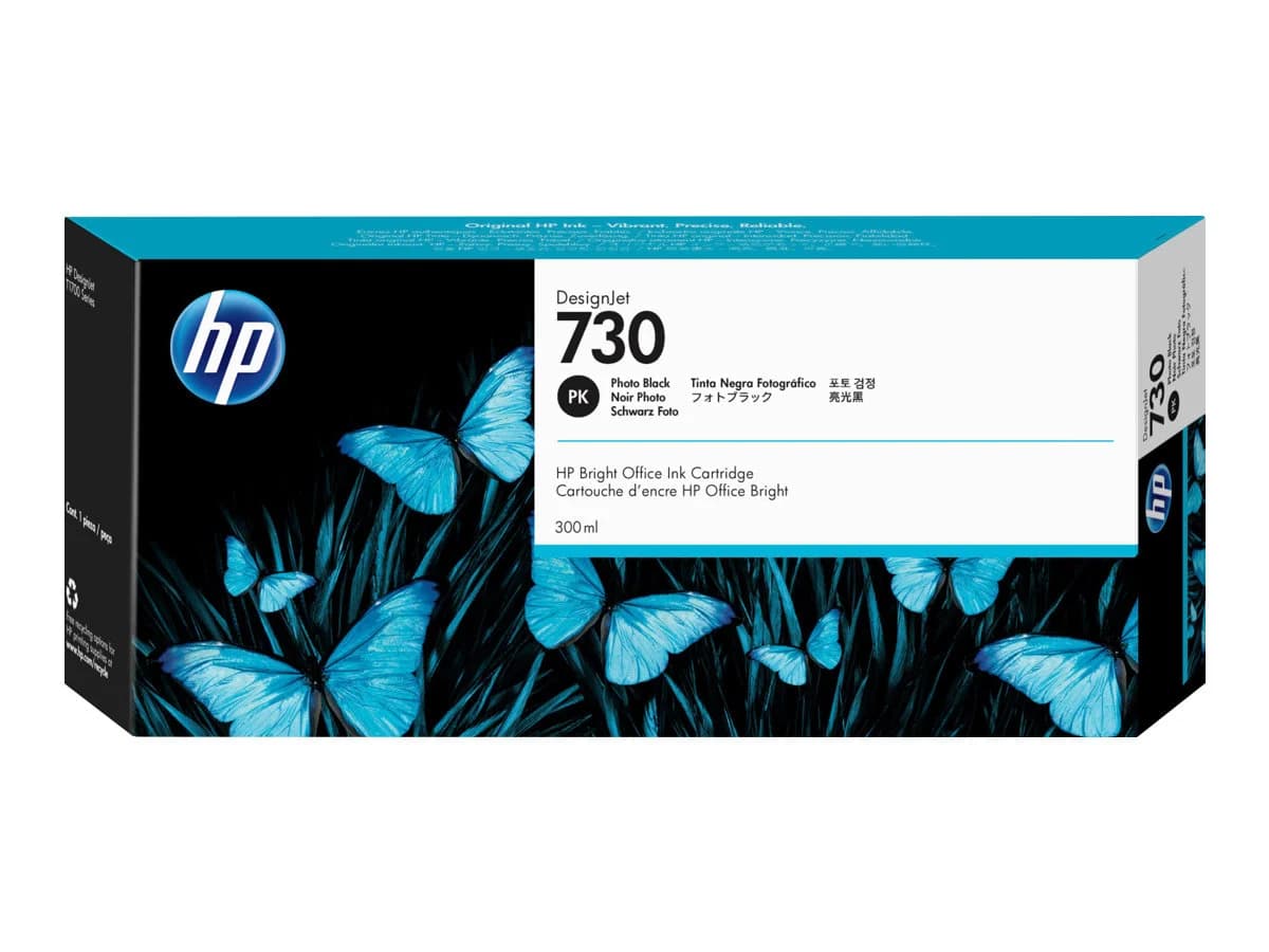 HP 730 Preto Photo Cartucho de Tinta Original – P2V73A