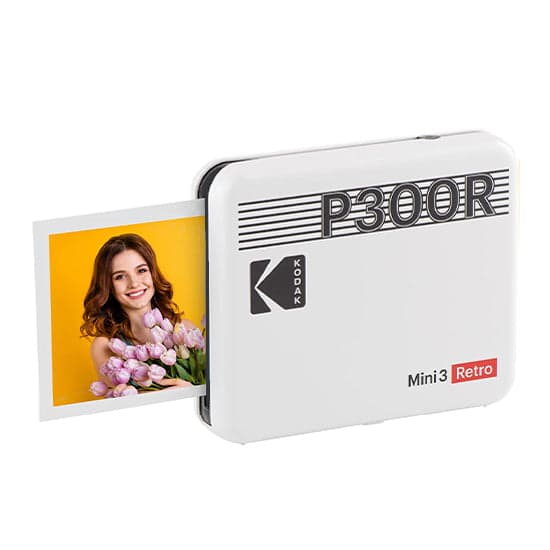 Impressora Kodak Photo Printer Mini Retro 3 P300R Branco (60 Folhas)