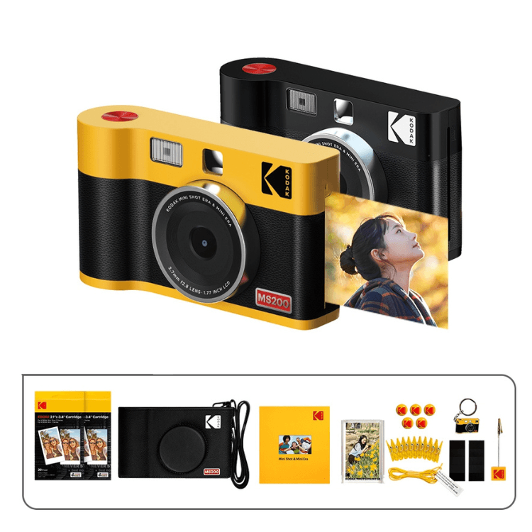 Kodak Mini Shot 2 Era MS200 Amarelo + 60 Folhas + Acessórios