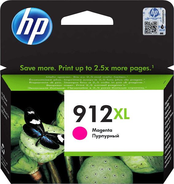 HP Tinteiro Original 912XL Magenta de elevado rendimento