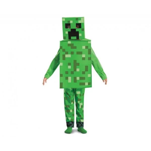 Disguise Fato Minecraft Creeper 4-6 Anos
