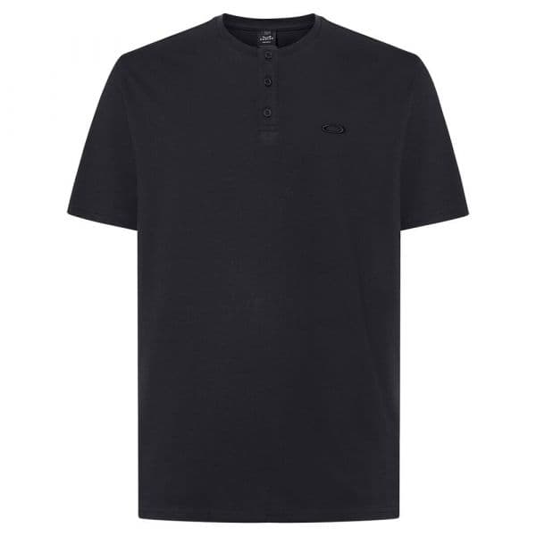 Oakley Apparel Relax Henley 2.0 Short Sleeve T-shirt Preto M Homem