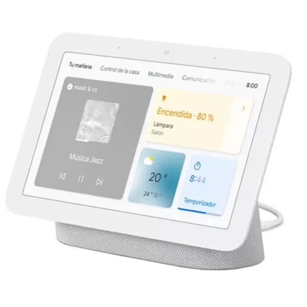 Google Nest Hub 2ª Geração White – Assistente Inteligente com Ecrã Tátil 7″ e Google Assistant