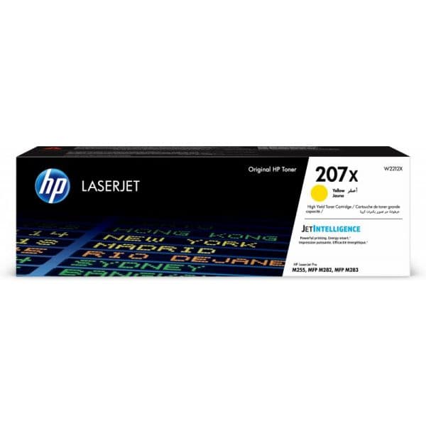 HP 207X Yellow LaserJet Toner Cartridge - W2212X