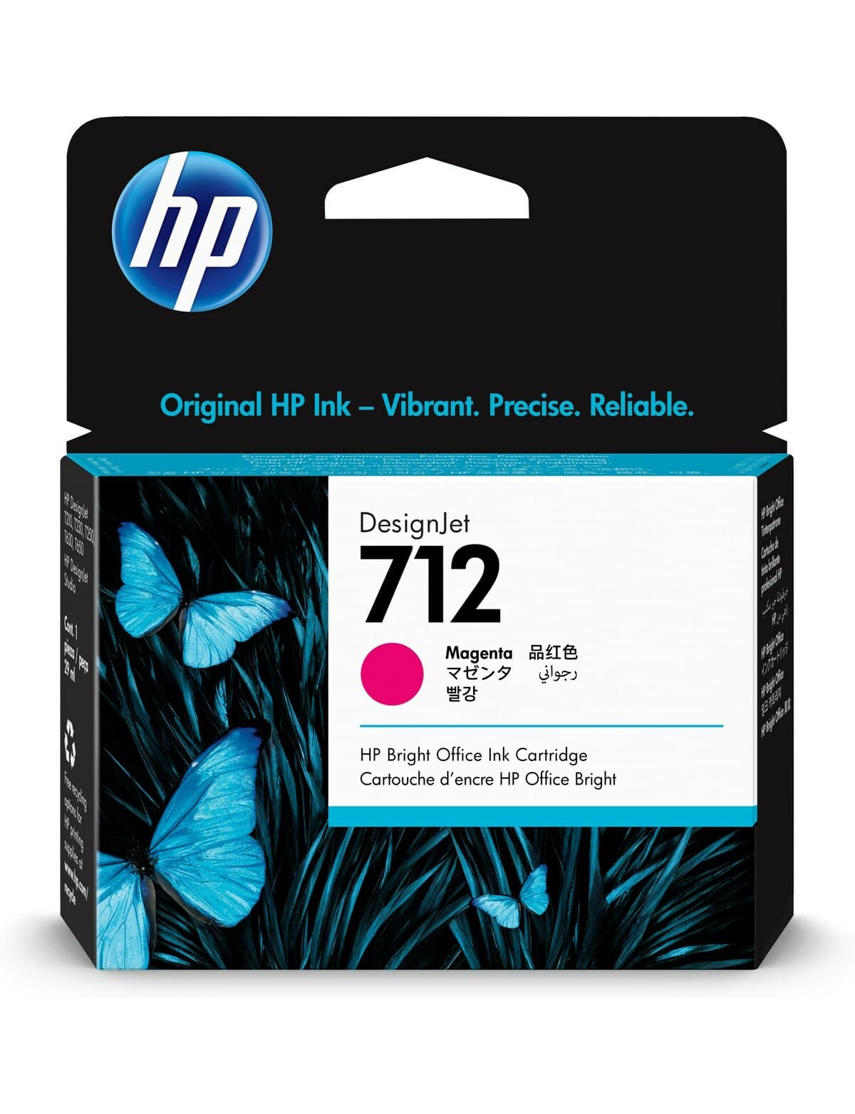 Tinteiro HP 712 Magenta - 3ED68A