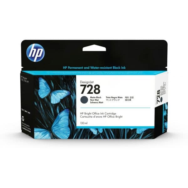 Tinteiro HP 728 Preto Matte 3WX25A 130ml