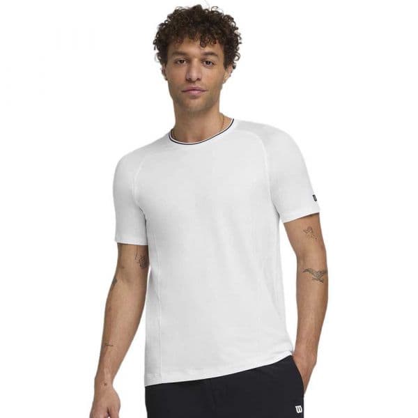 Wilson Team Seamless Crew Short Sleeve T-shirt Branco S Homem