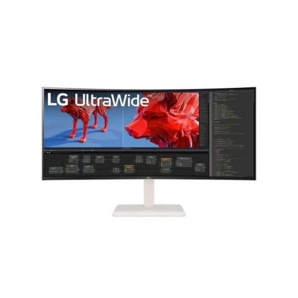 Monitor LG 38BR85QC-W Curvo 38" UWQHD+ 144Hz Nano IPS UltraWide G-SYNC FreeSync HDR600 USB-C Branco
