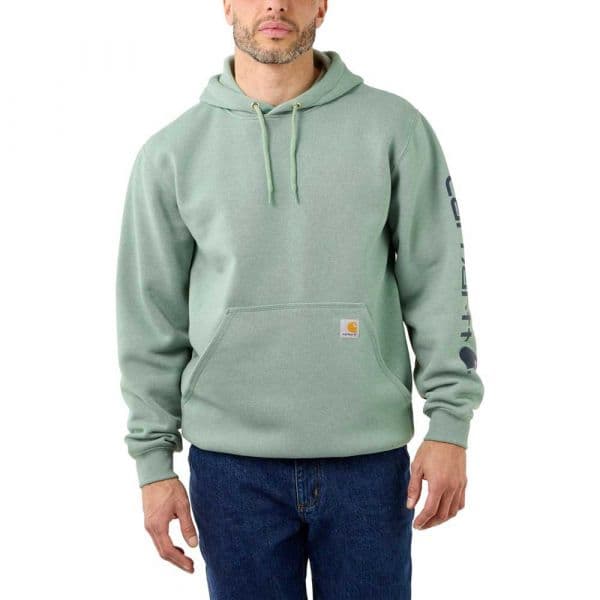 Carhartt Logo Graphic Loose Fit Hoodie Cinzento S