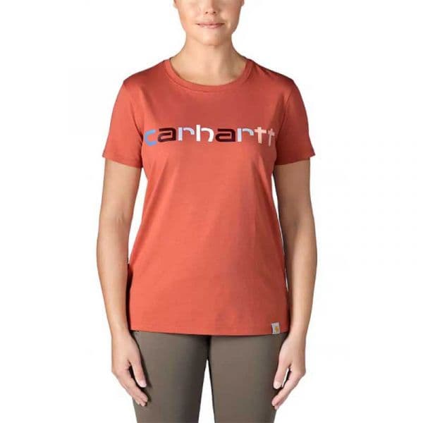 Carhartt Graphic Multicolour Logo Short Sleeve T-shirt Laranja M