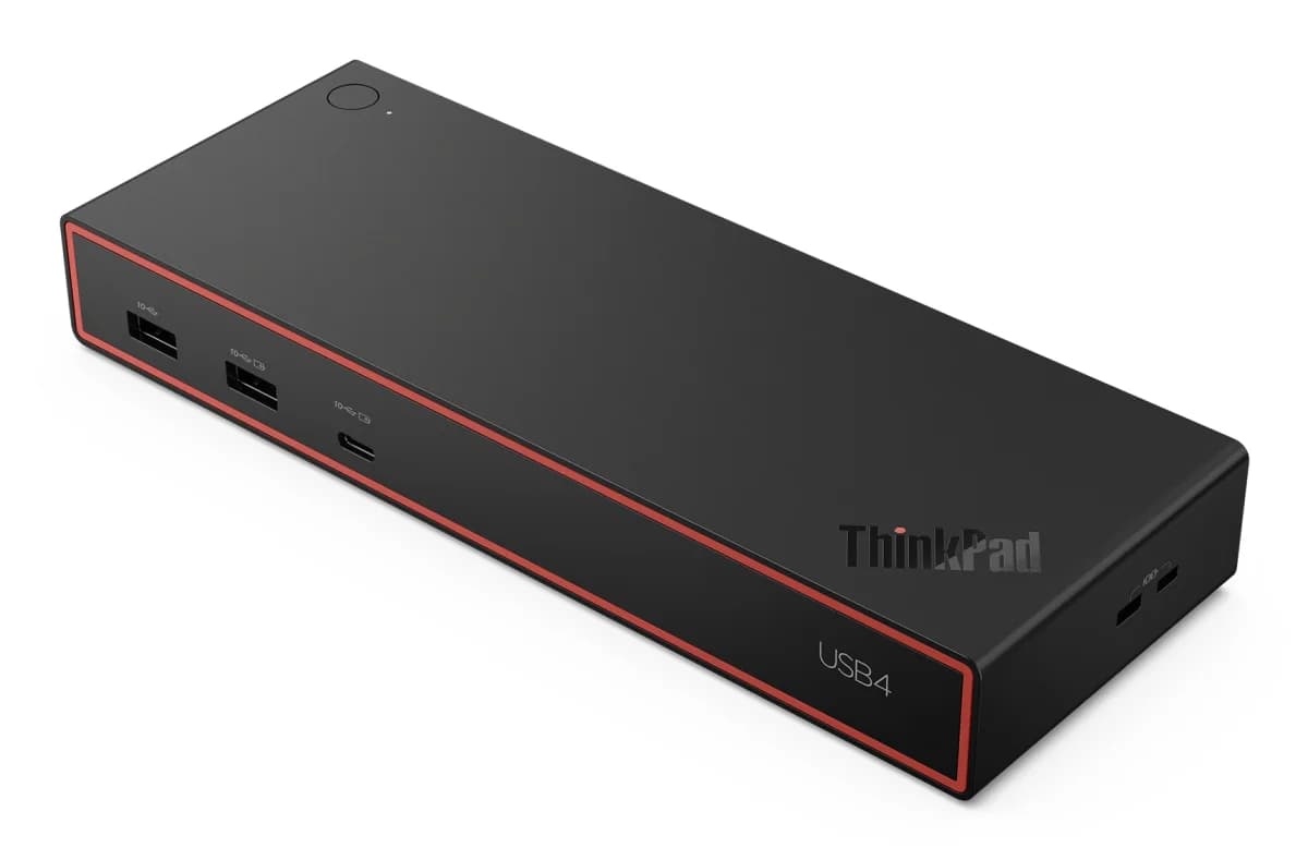 Lenovo Docking Station ThinkPad USB4 Dock 5000 40BF0100EU USB4 100W 8K HDMI DisplayPort USB-C 1GbE