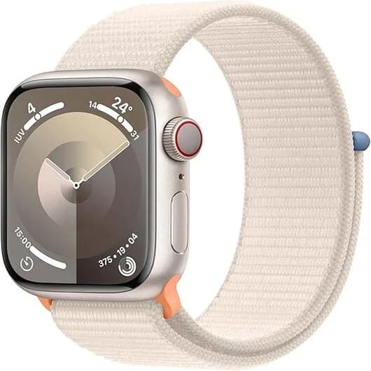 Apple Watch Series 9 41mm LTE Alumínio Luz das Estrelas Smartwatch OLED GPS