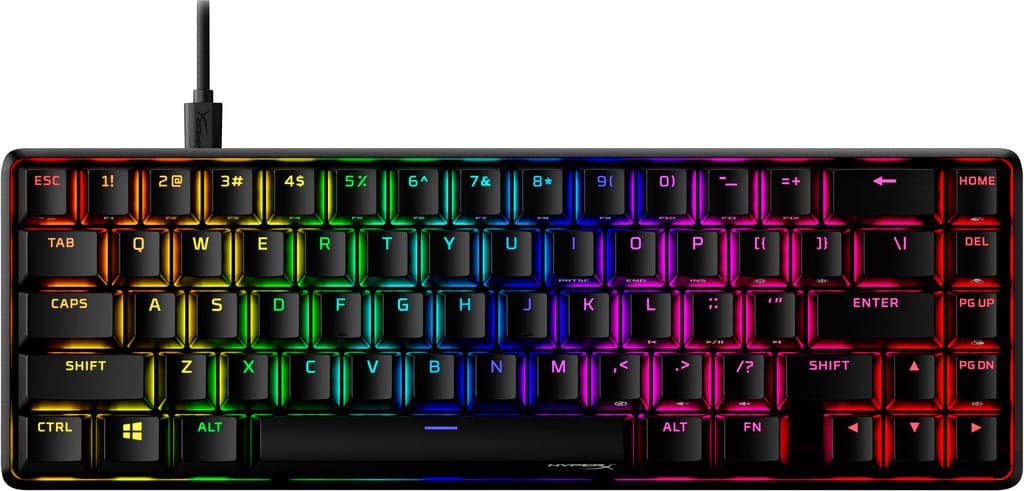 TECLADO MEC�NICO HYPERX ALLOY ORIGINS 65 GAMING HX RED (LAYOUT US) - HKBO1T-RD-US/N 4P5D6AA#ABA